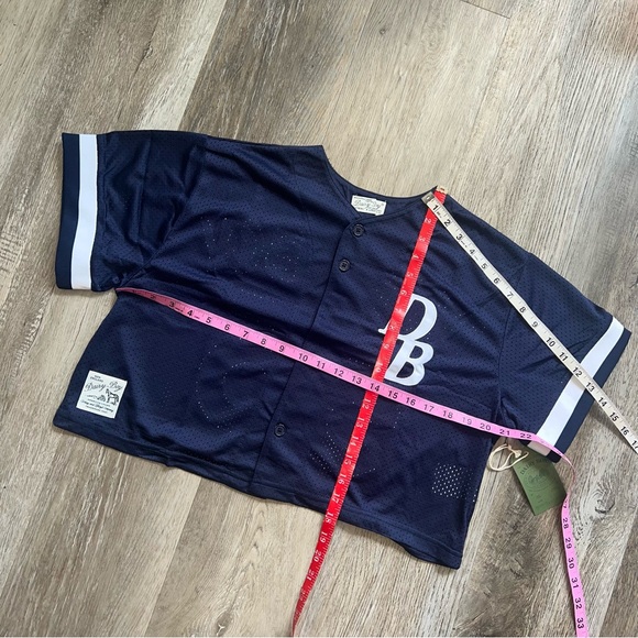 NWT Dairy Boy Homecoming cropped Jersey in Navy - Picture 9 of 14